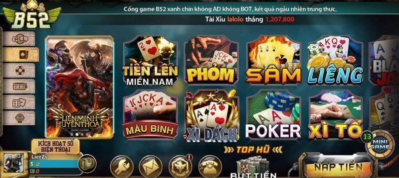 Cổng game B52 - Bom tấn đổi thưởng oanh tạc thị trường