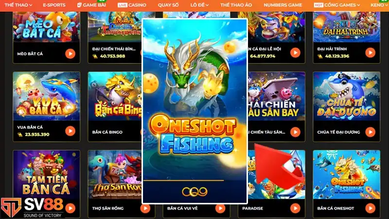 Bắn cá Oneshot – Ngư dân thế giới ảo săn cá đổi thưởng