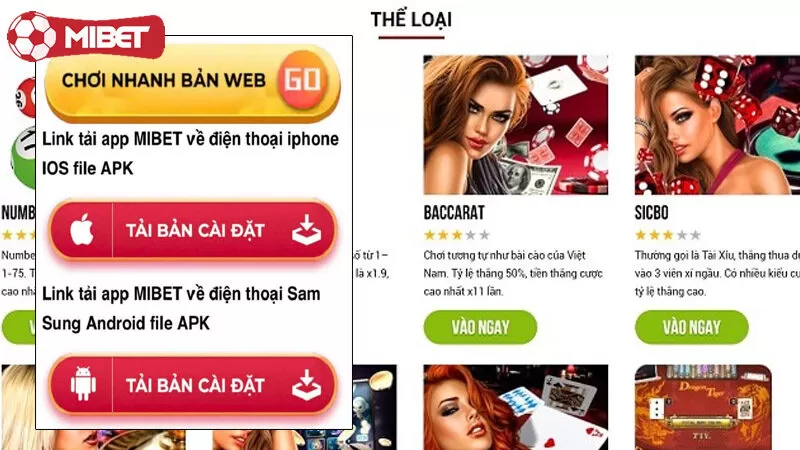 Hướng dẫn Tải app và nạp rút Mibet – Nhà cái top 1 Việt Nam