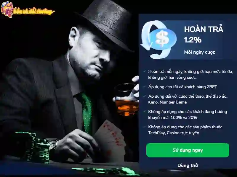 Khuyến mãi hoàn trả tiền cược mỗi ngày