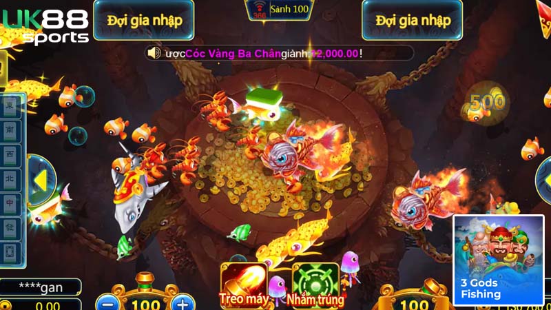 Thủ thuật bắn cá 3 Gods Fishing chinh phục nhà cái dễ dàng